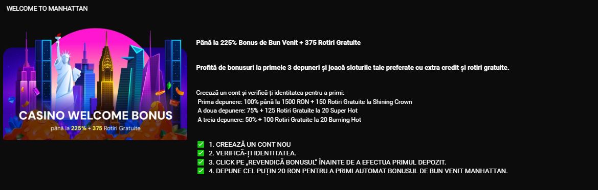 Urmează pașii pentru a activa bonusul de 225% la trei depuneri
